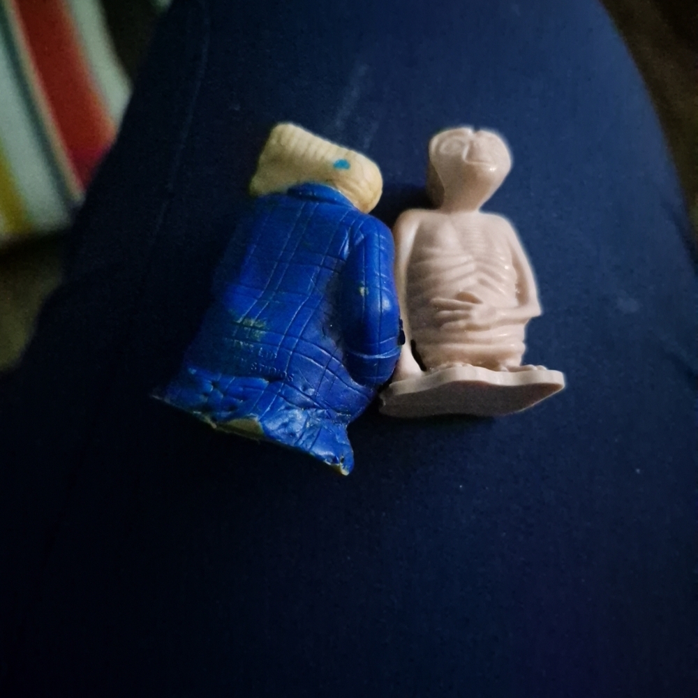 Blue and Beige Figurine Set